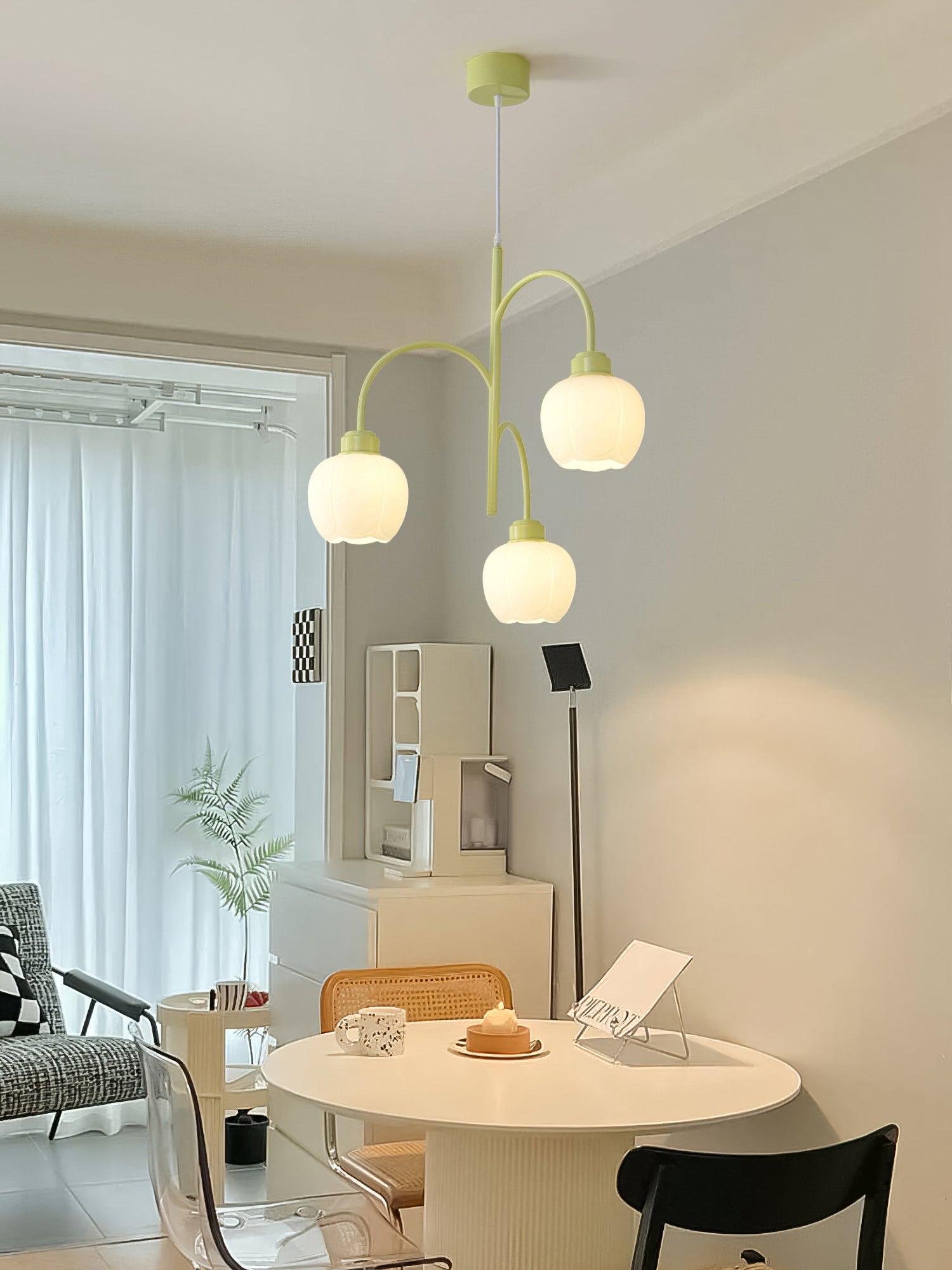 Aurora Chandelier Flower Petal Modern - Lamp Outdoor