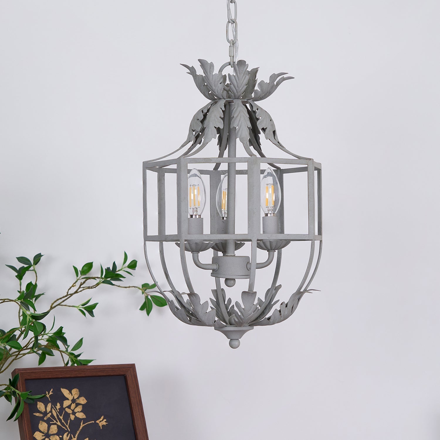 Lustre Retro Cage Chandelier - Lamp Outdoor