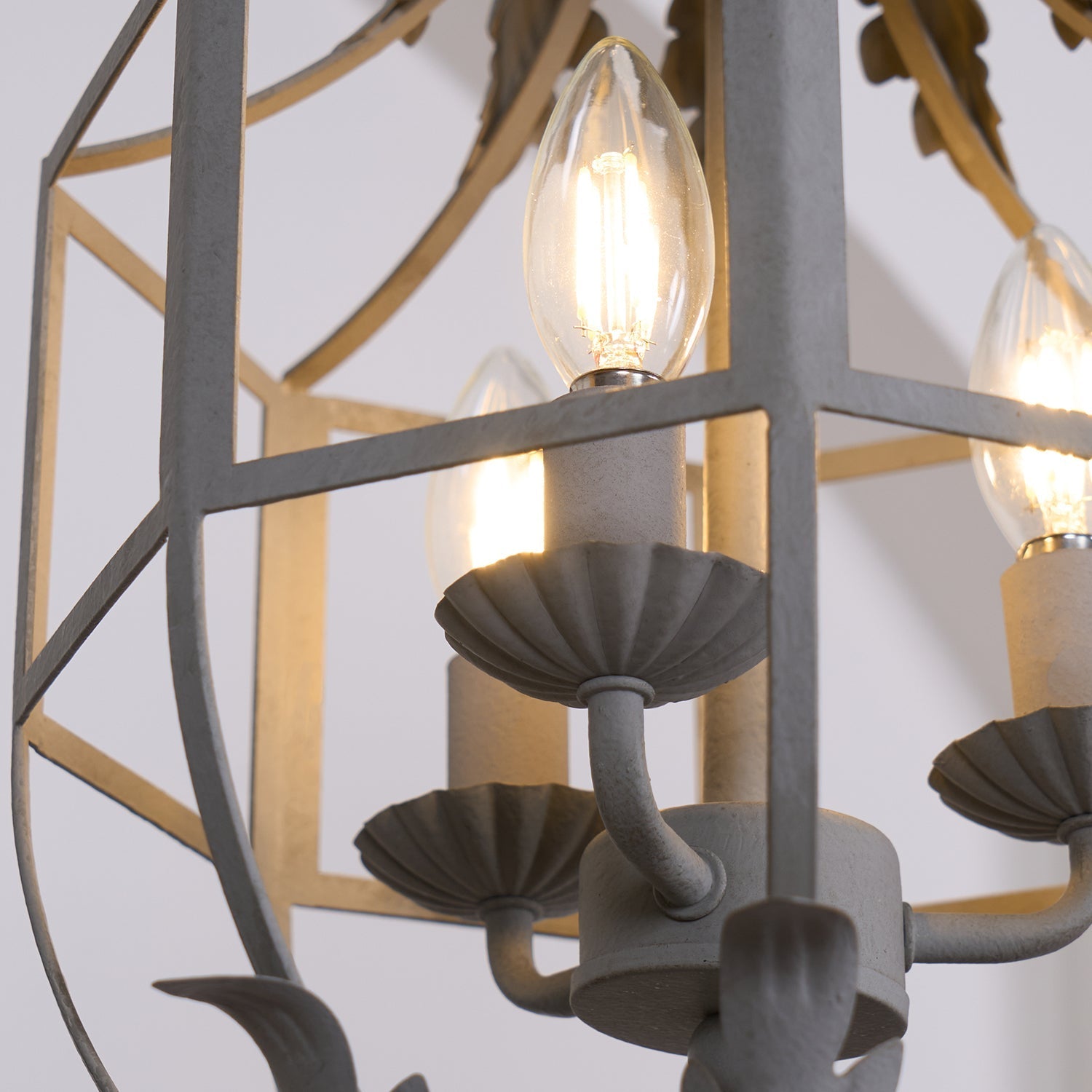 Lustre Retro Cage Chandelier - Lamp Outdoor