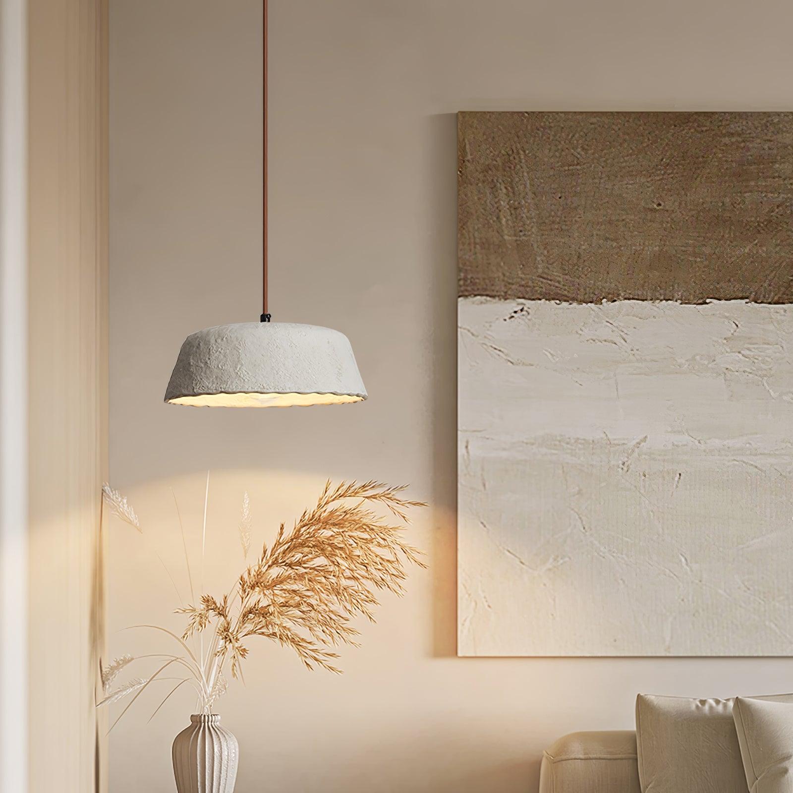 Stone Contemporary Wood Pendant Lamp - Lamp Outdoor