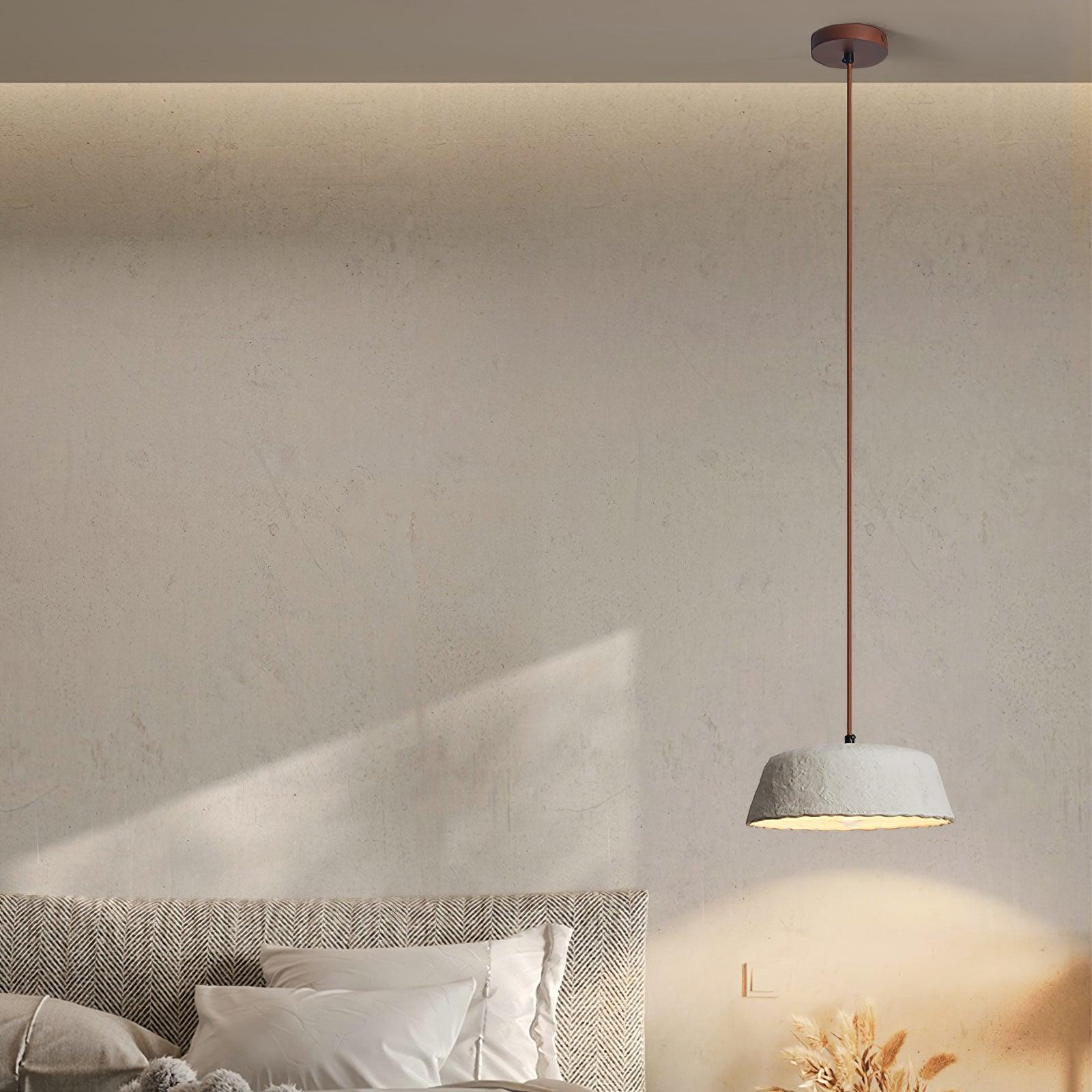 Stone Contemporary Wood Pendant Lamp - Lamp Outdoor