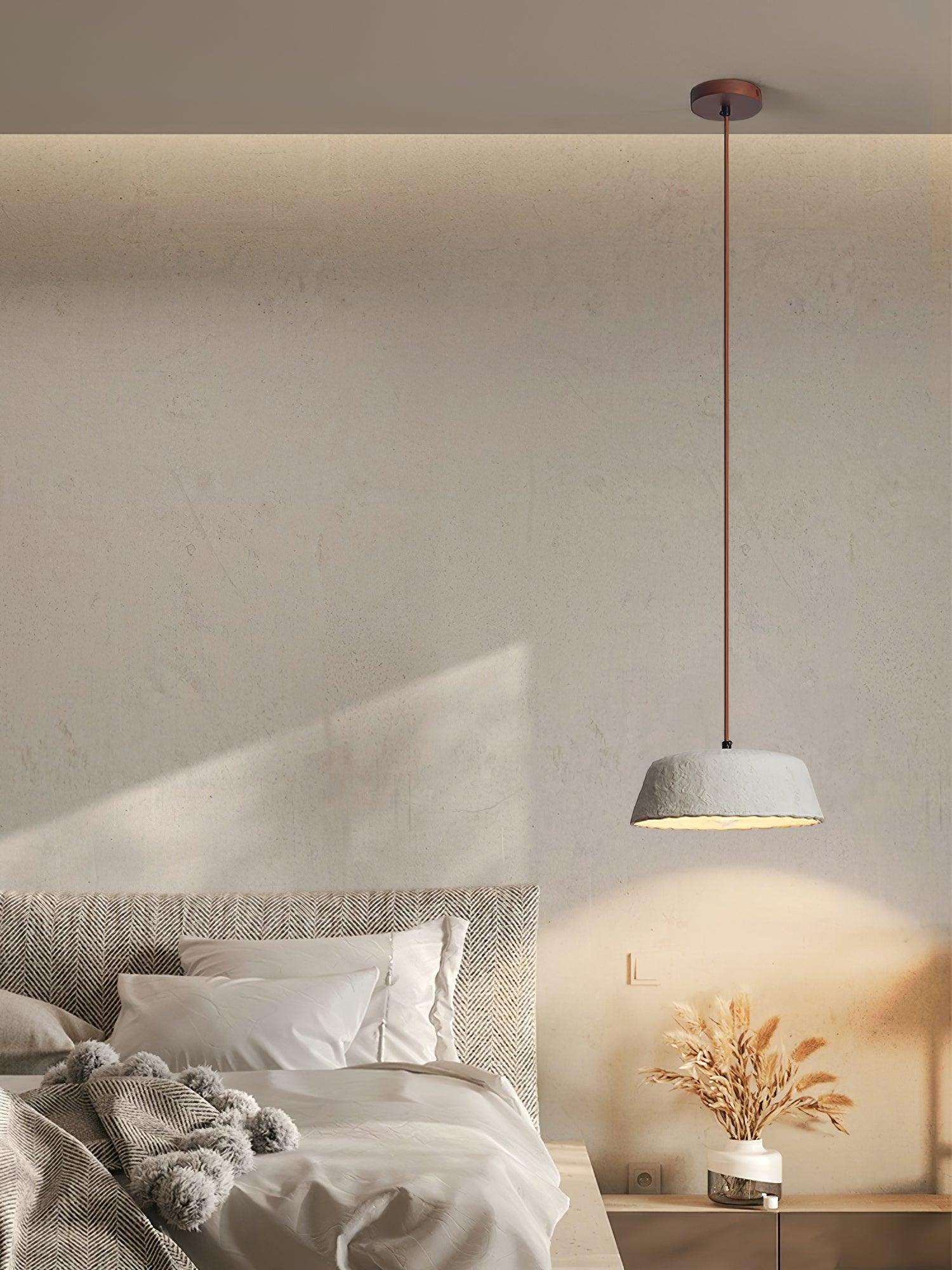 Stone Contemporary Wood Pendant Lamp - Lamp Outdoor
