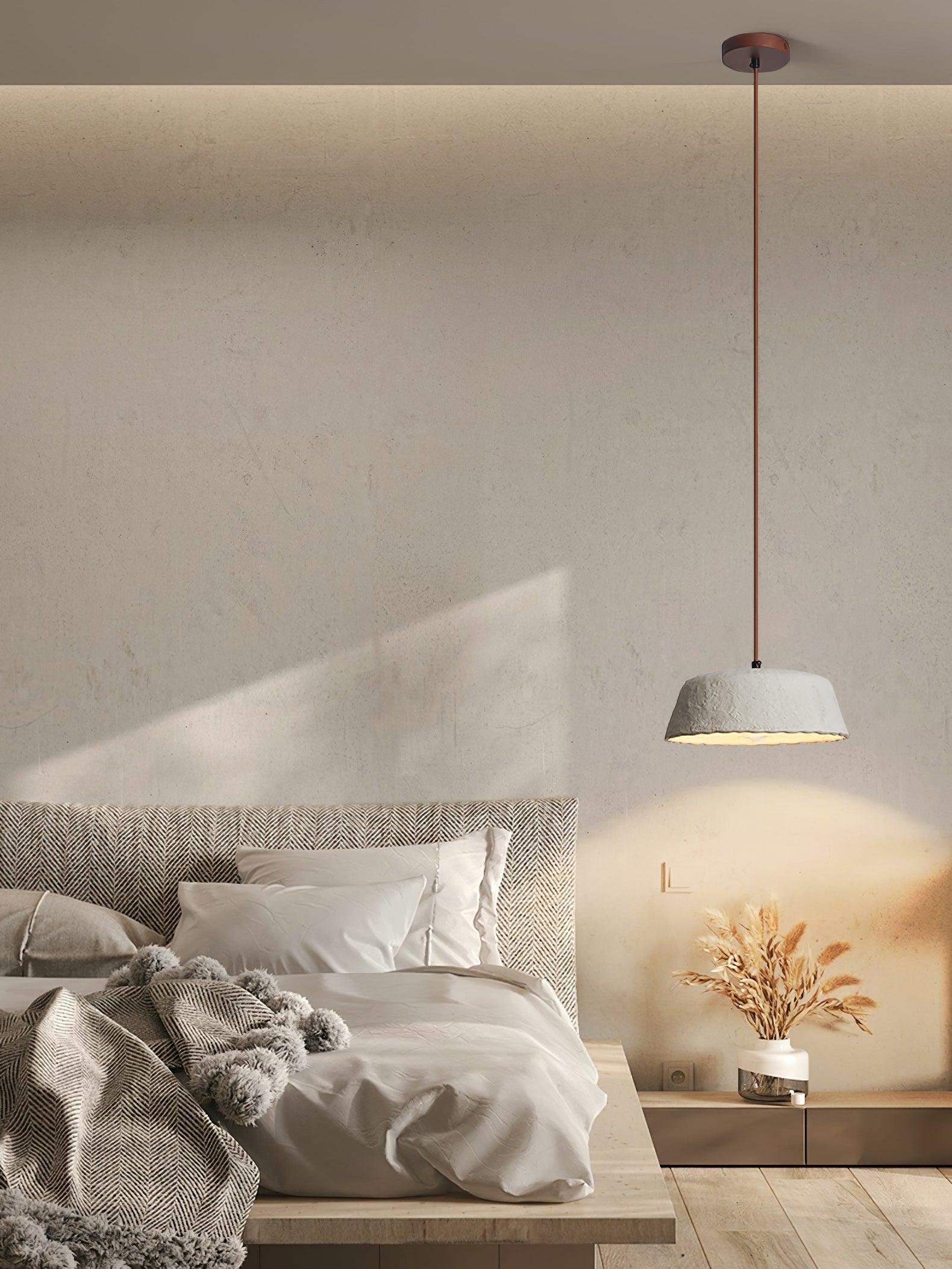 Stone Contemporary Wood Pendant Lamp - Lamp Outdoor