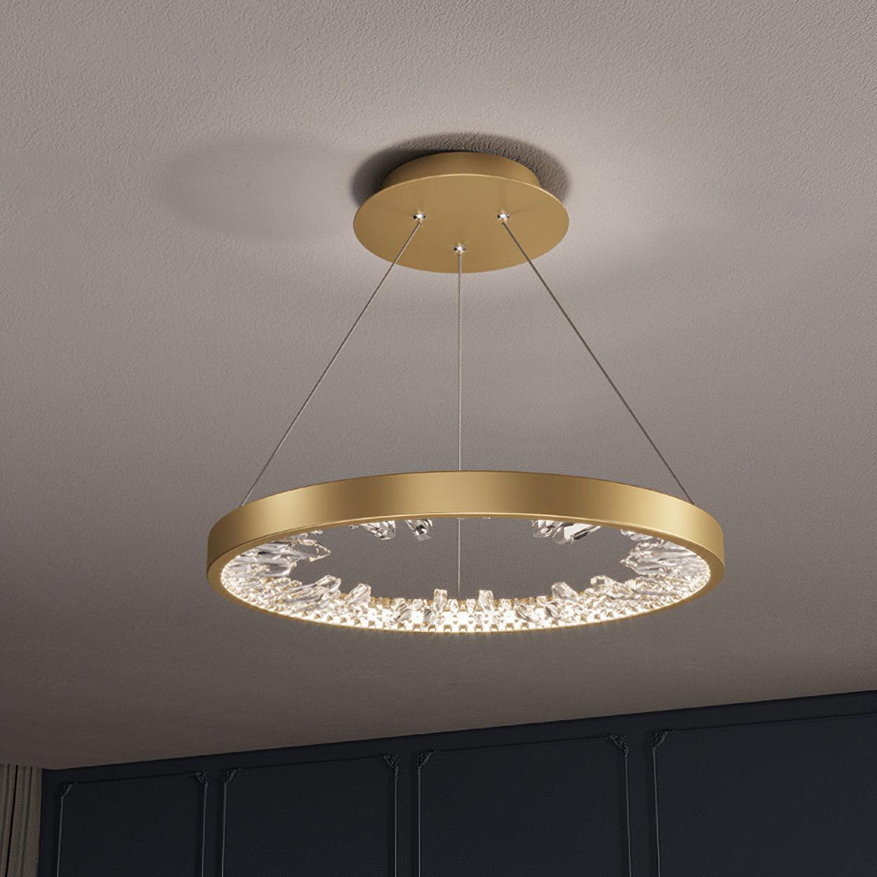Luxury Circle Crystal Chandelier - Lamp Outdoor