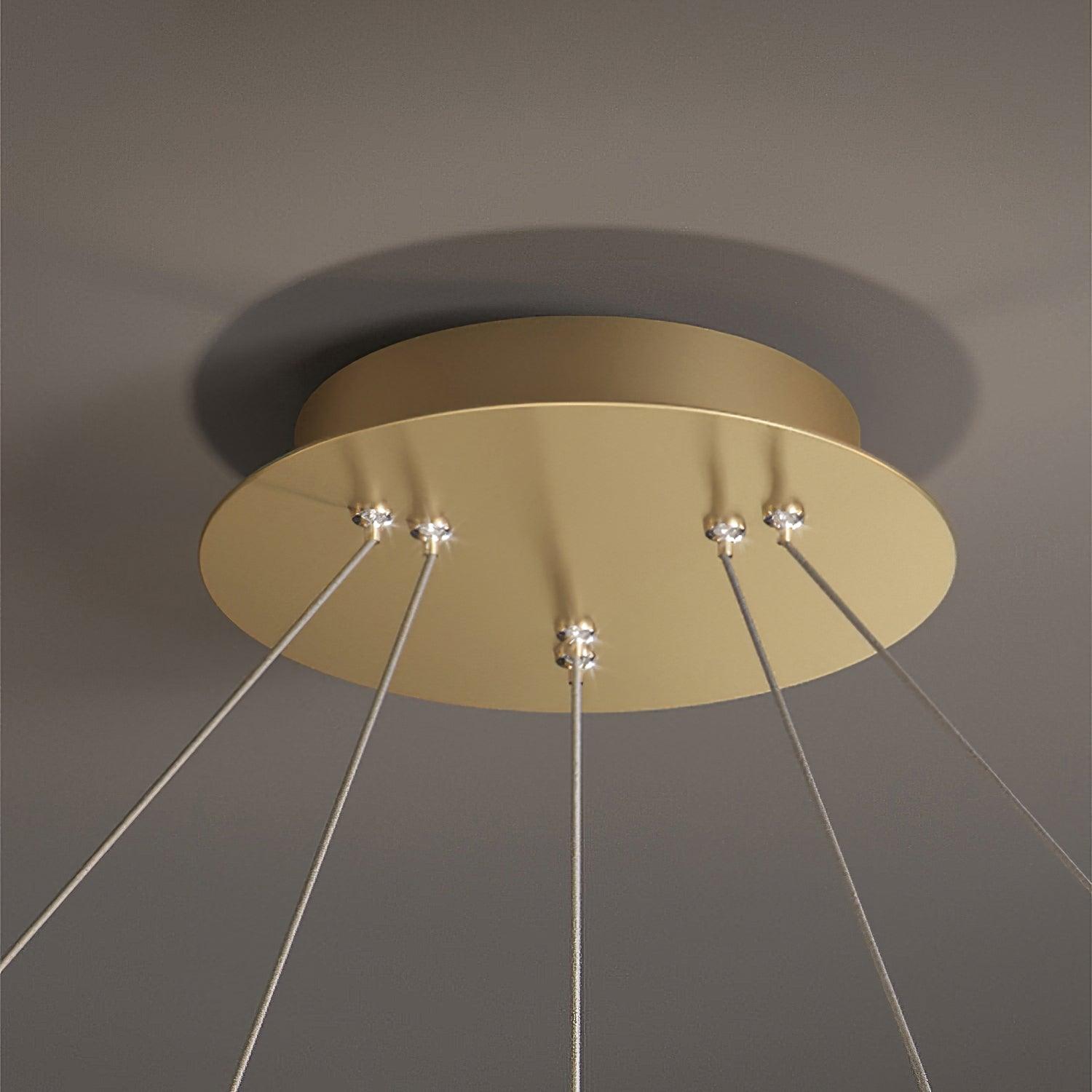 Luxury Circle Crystal Chandelier - Lamp Outdoor