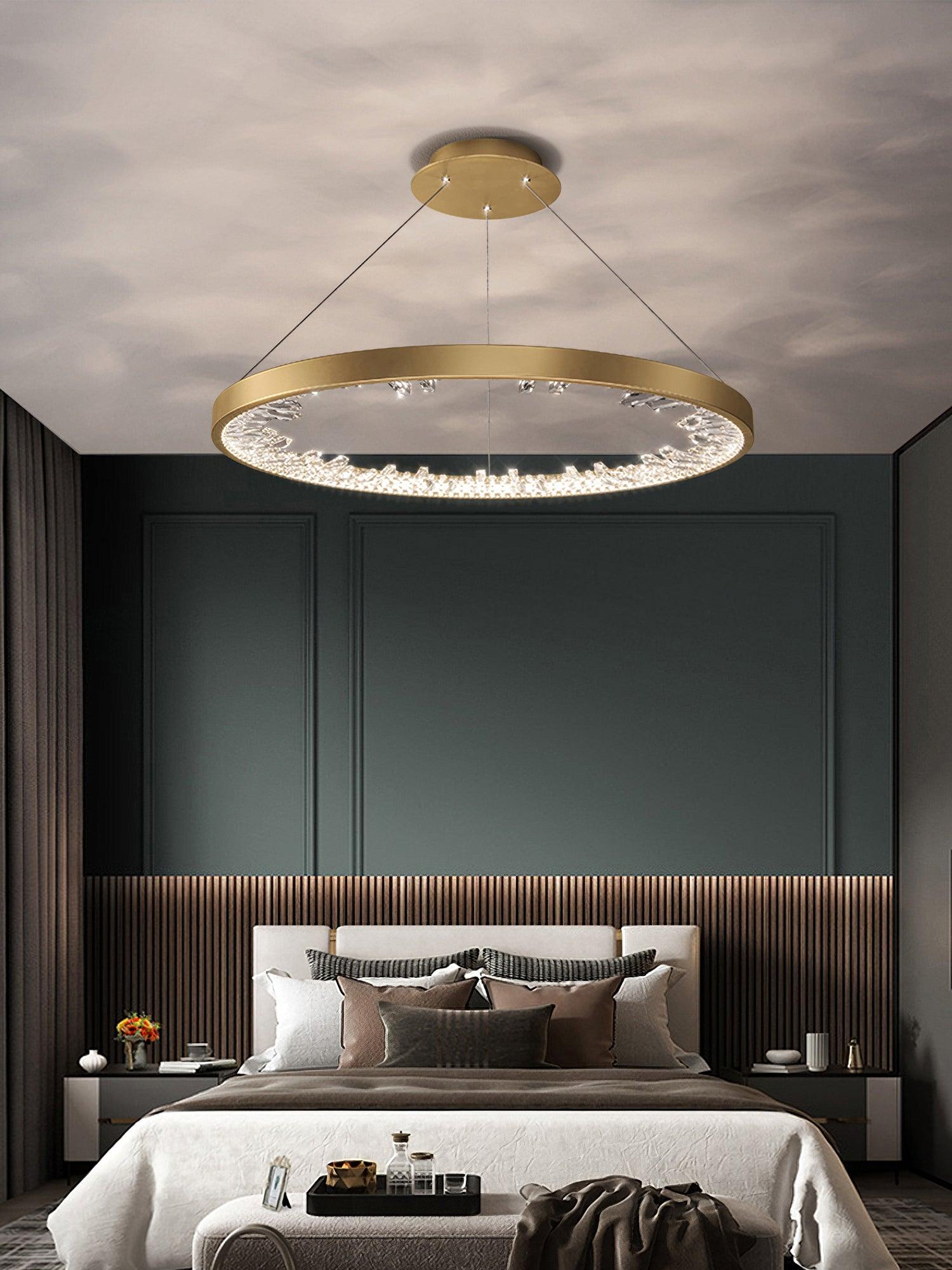 Luxury Circle Crystal Chandelier - Lamp Outdoor