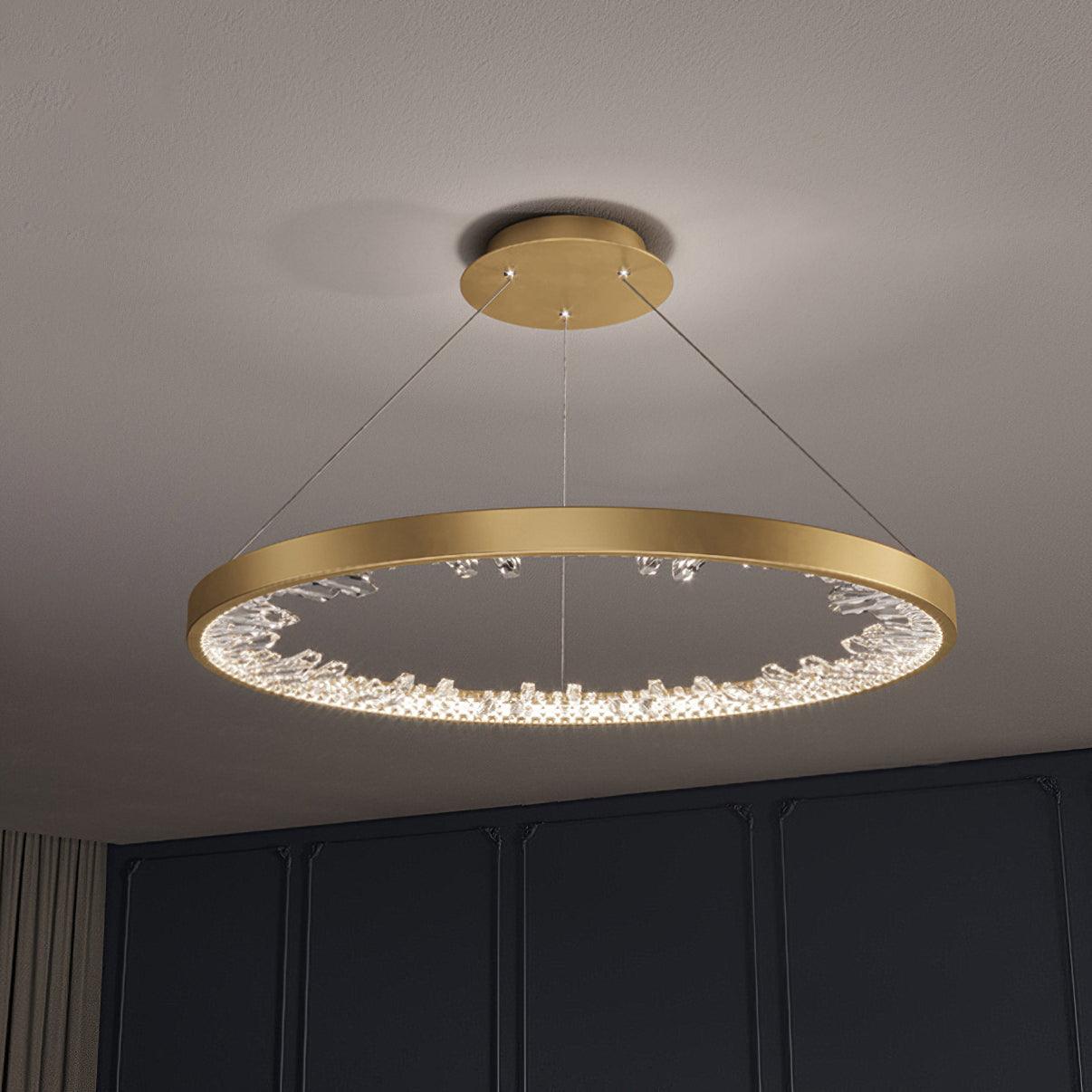 Luxury Circle Crystal Chandelier - Lamp Outdoor