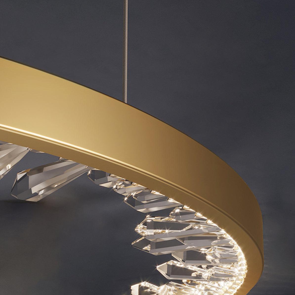 Luxury Circle Crystal Chandelier - Lamp Outdoor