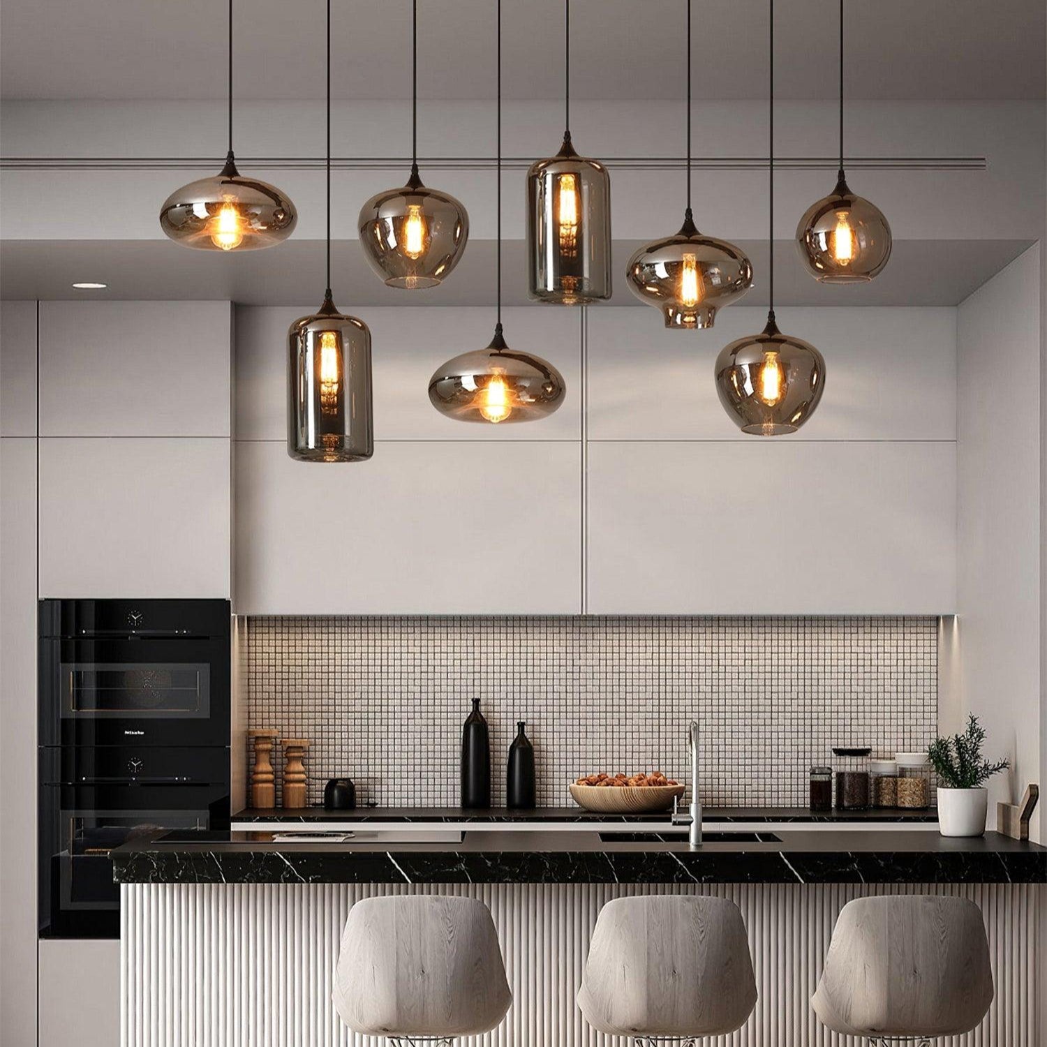 Bottle Glass Pendant Light - Lamp Outdoor