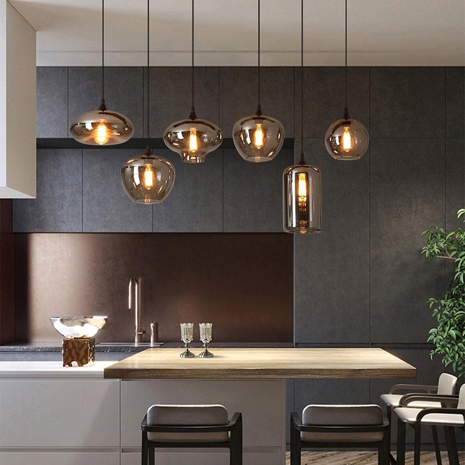 Bottle Glass Pendant Light - Lamp Outdoor