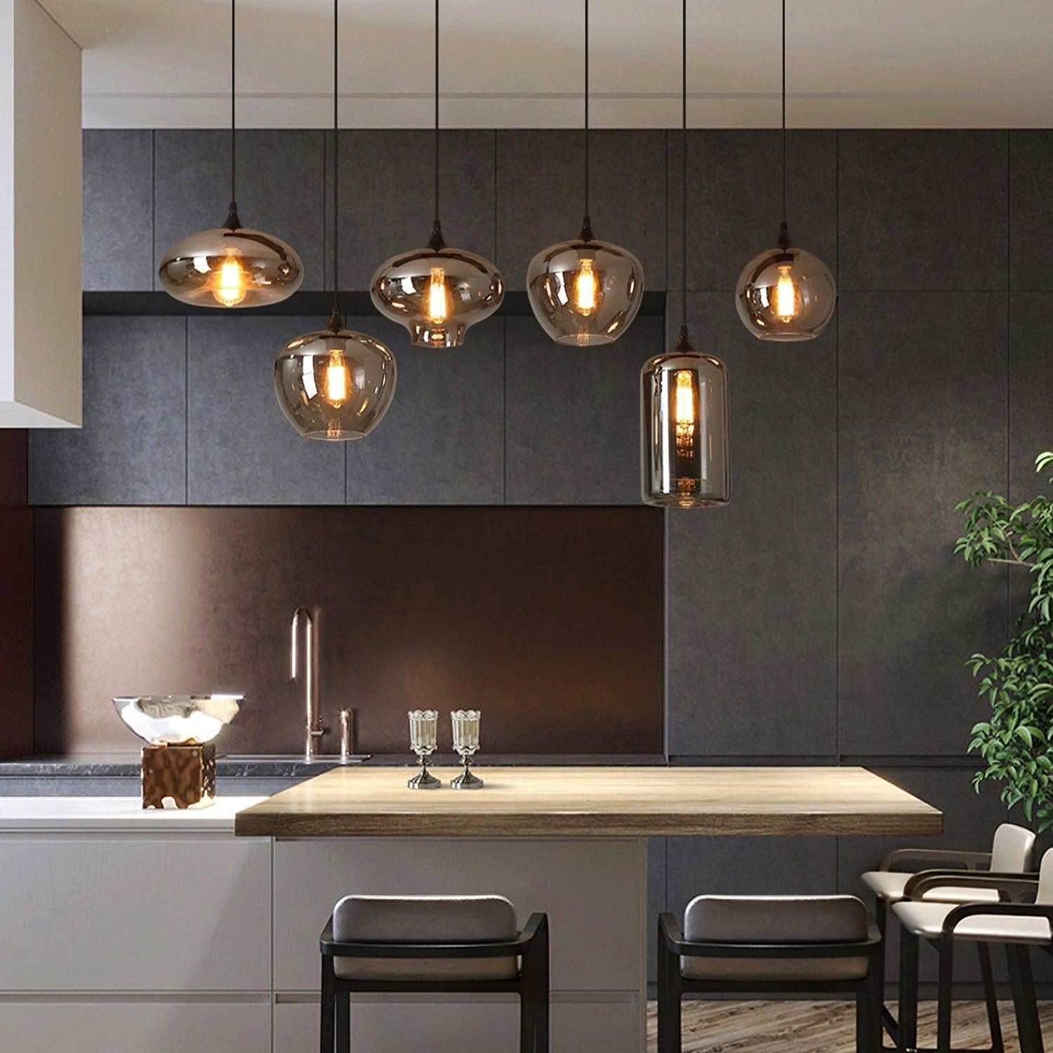 Bottle Glass Pendant Light - Lamp Outdoor