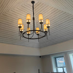 Yovaris Vintage Iron Chandelier - Lamp Outdoor