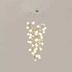 Evene Spiral Ceramic Brass Chandelier - Lamp Outdoor