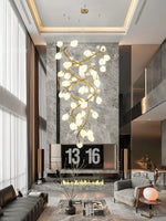 Evene Spiral Ceramic Brass Chandelier - Lamp Outdoor
