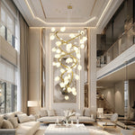 Evene Spiral Ceramic Brass Chandelier - Lamp Outdoor