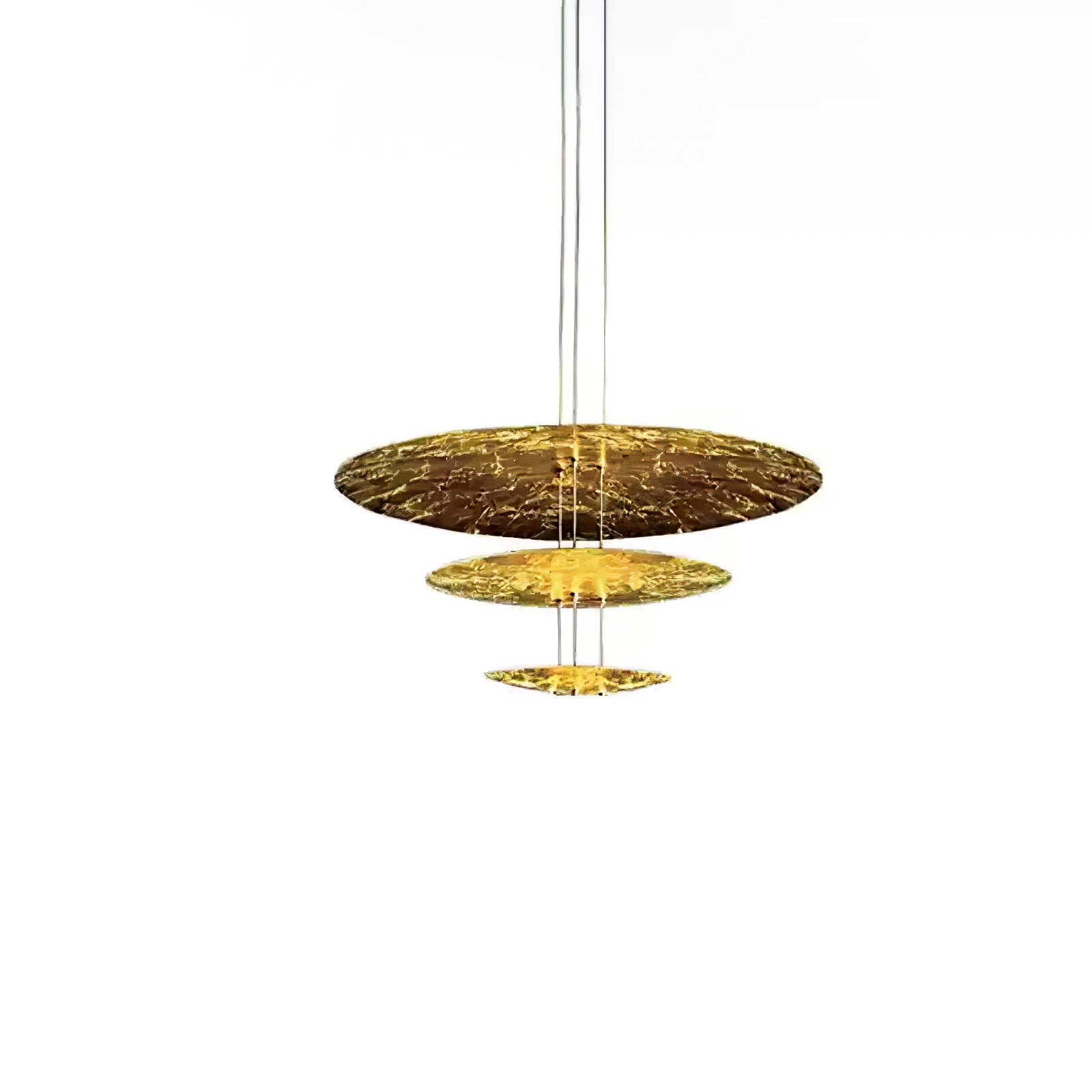 Zathaara Layered Gold Foil Pendant Light - Lamp Outdoor