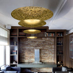 Zathaara Layered Gold Foil Pendant Light - Lamp Outdoor