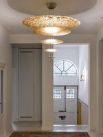 Zathaara Layered Gold Foil Pendant Light - Lamp Outdoor