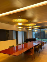 Zathaara Layered Gold Foil Pendant Light - Lamp Outdoor