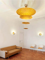 Zathaara Layered Gold Foil Pendant Light - Lamp Outdoor