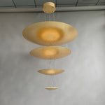 Zathaara Layered Gold Foil Pendant Light - Lamp Outdoor