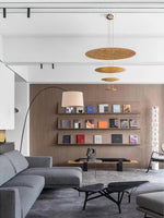 Zathaara Layered Gold Foil Pendant Light - Lamp Outdoor