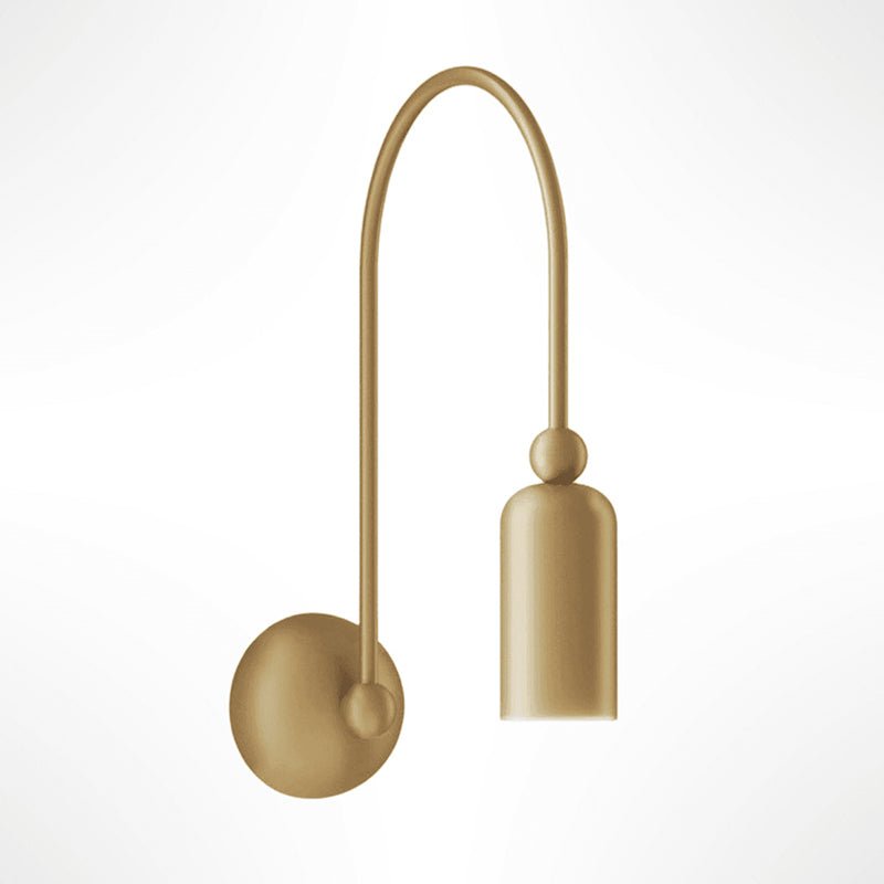 Vortigaud Curved Bronze Black Wall Light - Lamp Outdoor