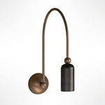 Vortigaud Curved Bronze Black Wall Light - Lamp Outdoor