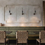 Vortigaud Curved Bronze Black Wall Light - Lamp Outdoor