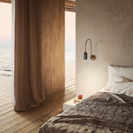 Vortigaud Curved Bronze Black Wall Light - Lamp Outdoor