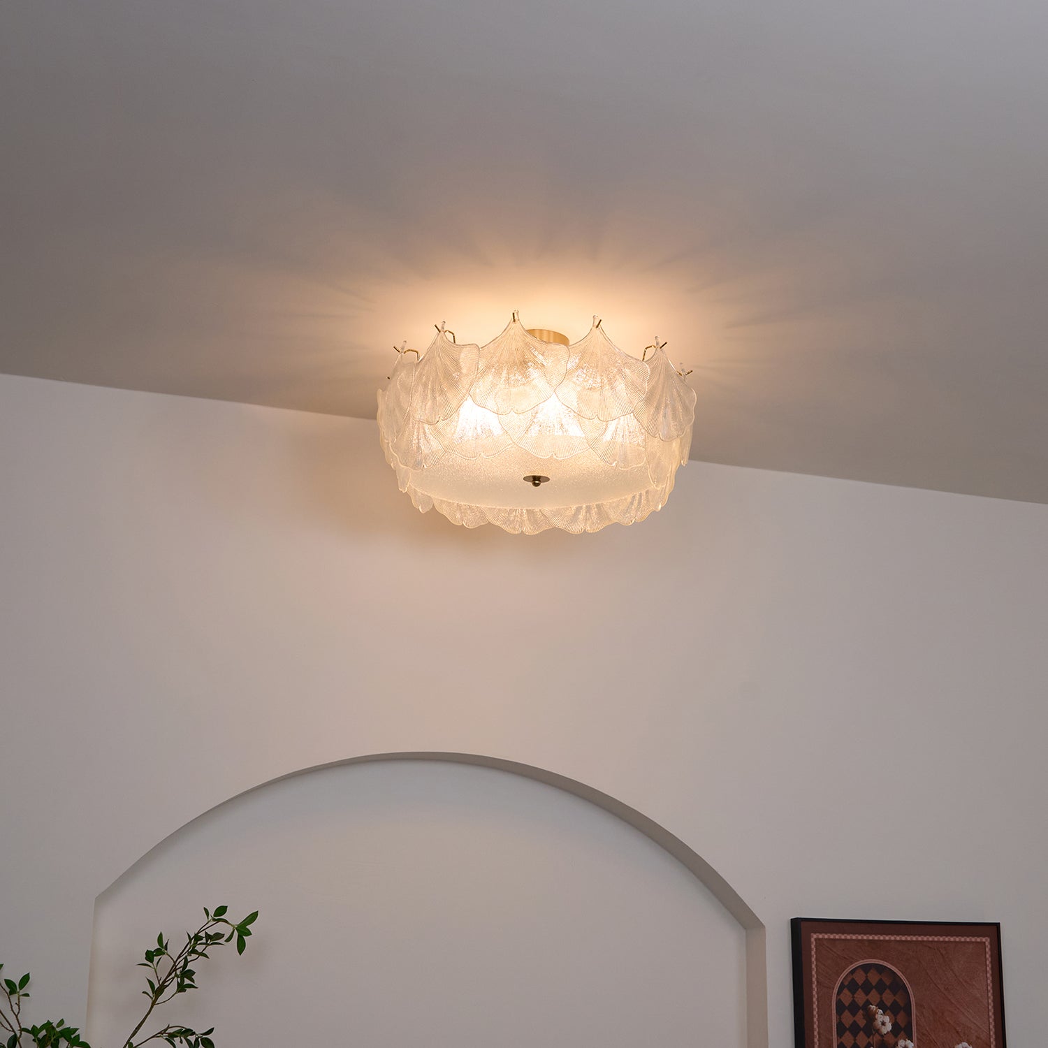 Maple Leaf Cluster Ceiling Light - Lamp Outdoor