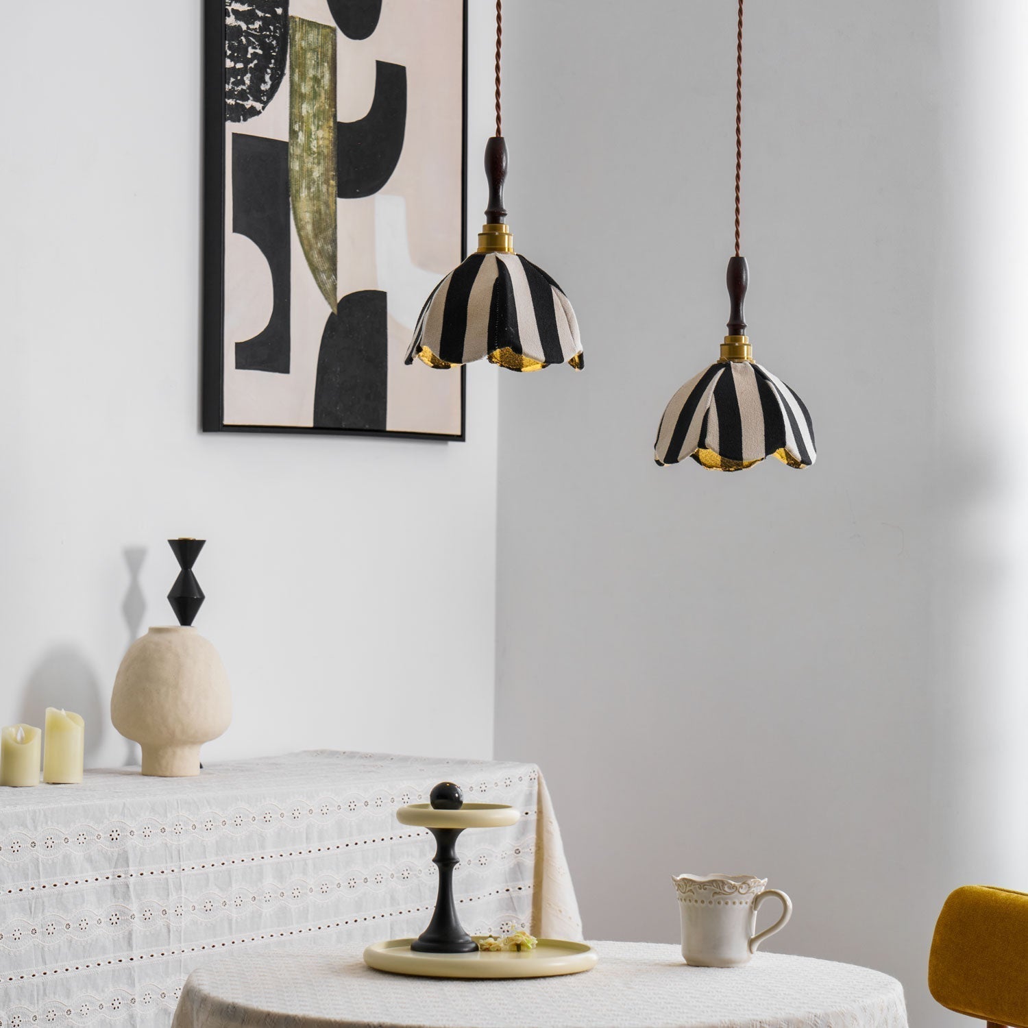 Marbre Stripe Pendant Light - Lamp Outdoor