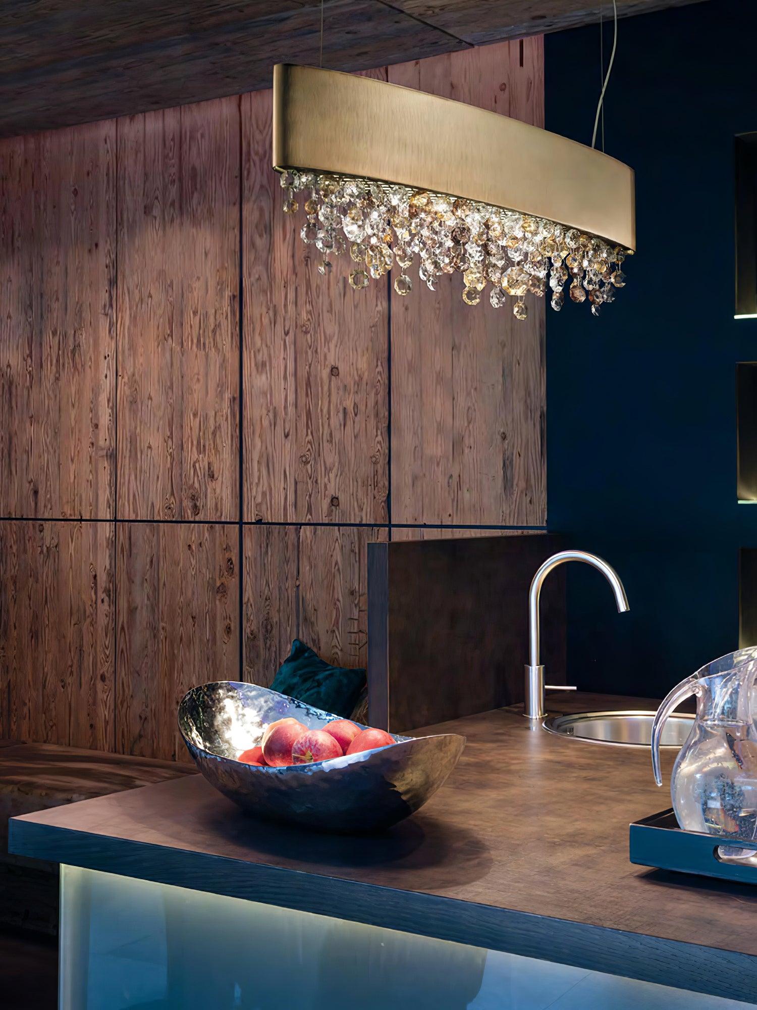 Lymara Modern Luxury Crystal Pendant Light - Lamp Outdoor