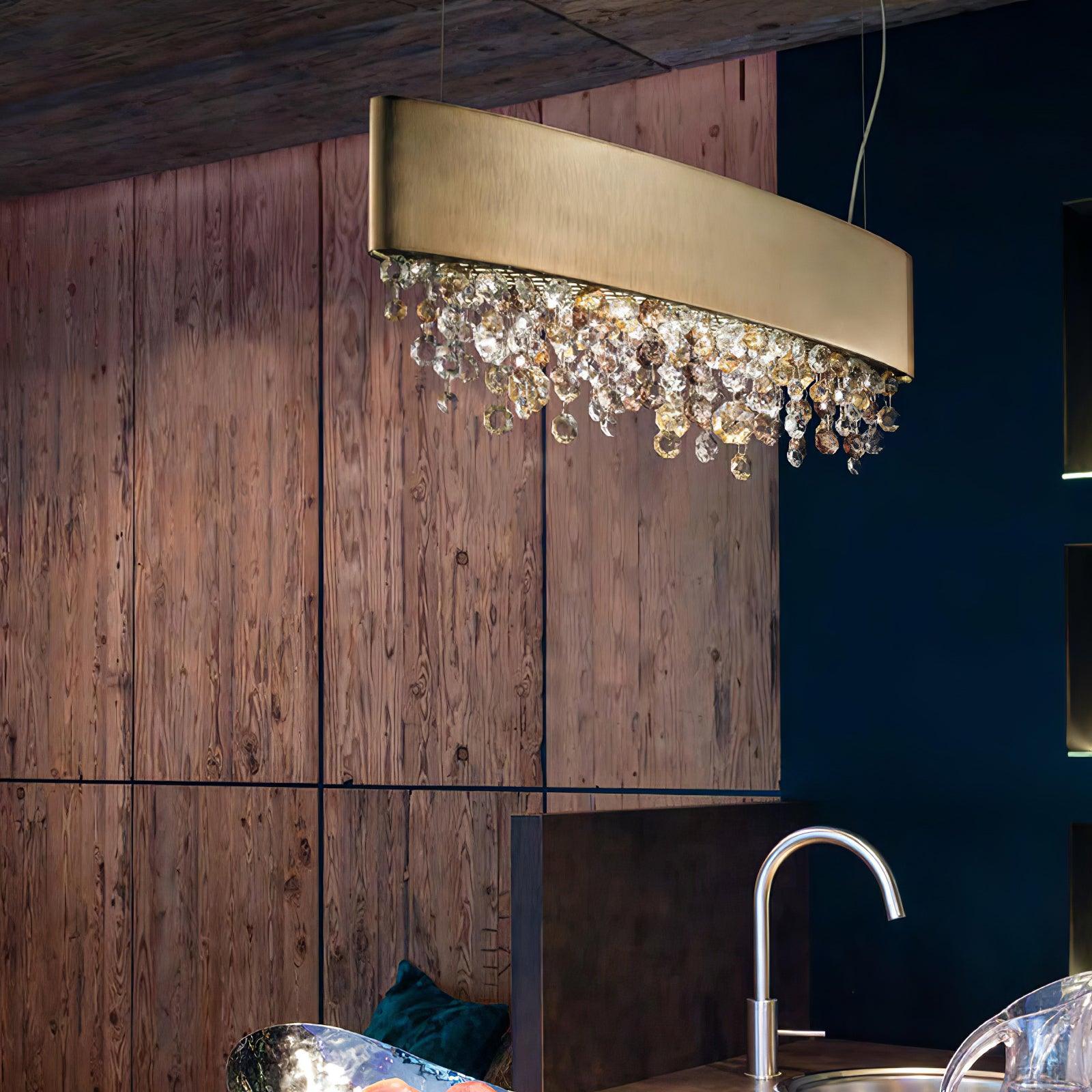 Lymara Modern Luxury Crystal Pendant Light - Lamp Outdoor