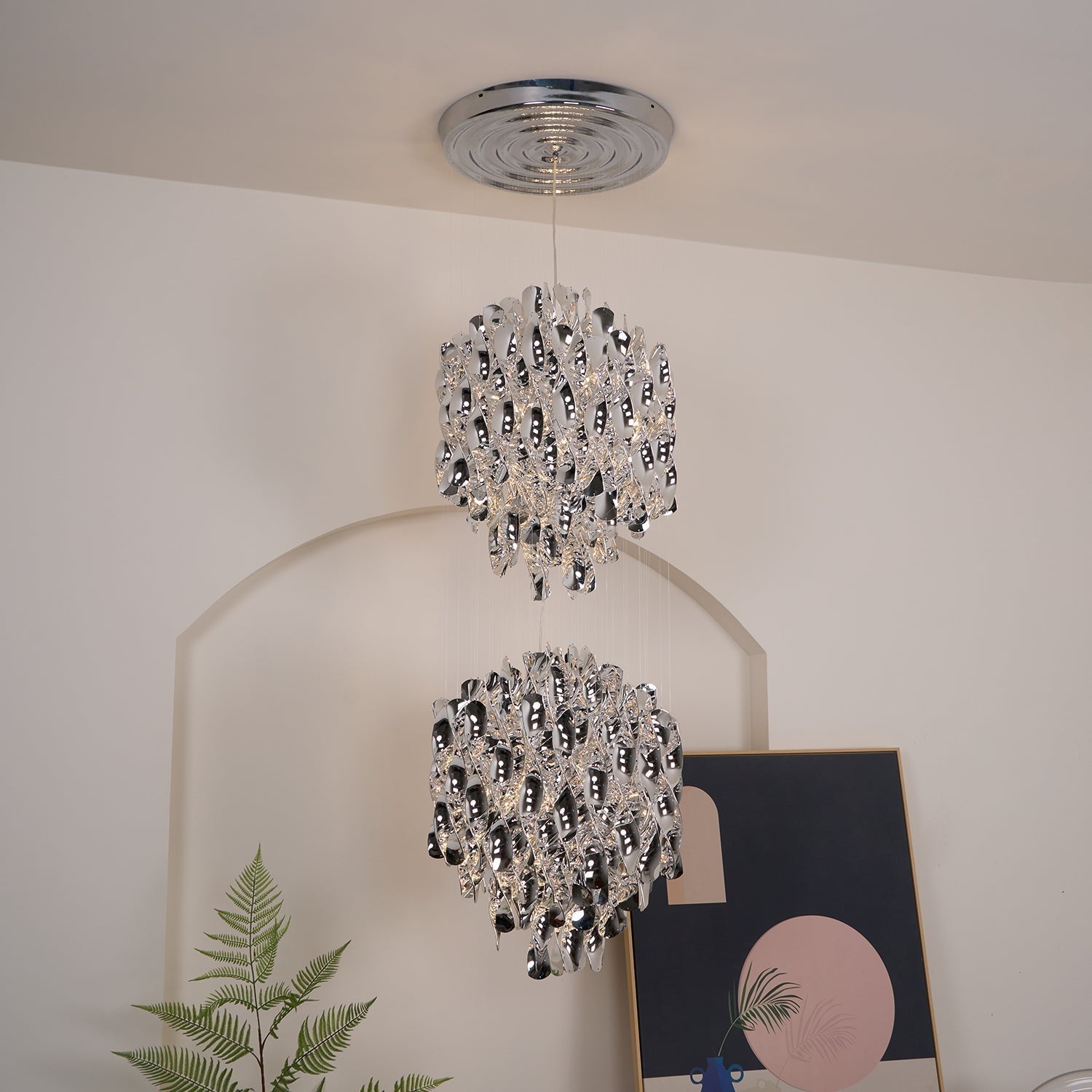Isoran Luxe Acrylic Chandelier - Lamp Outdoor