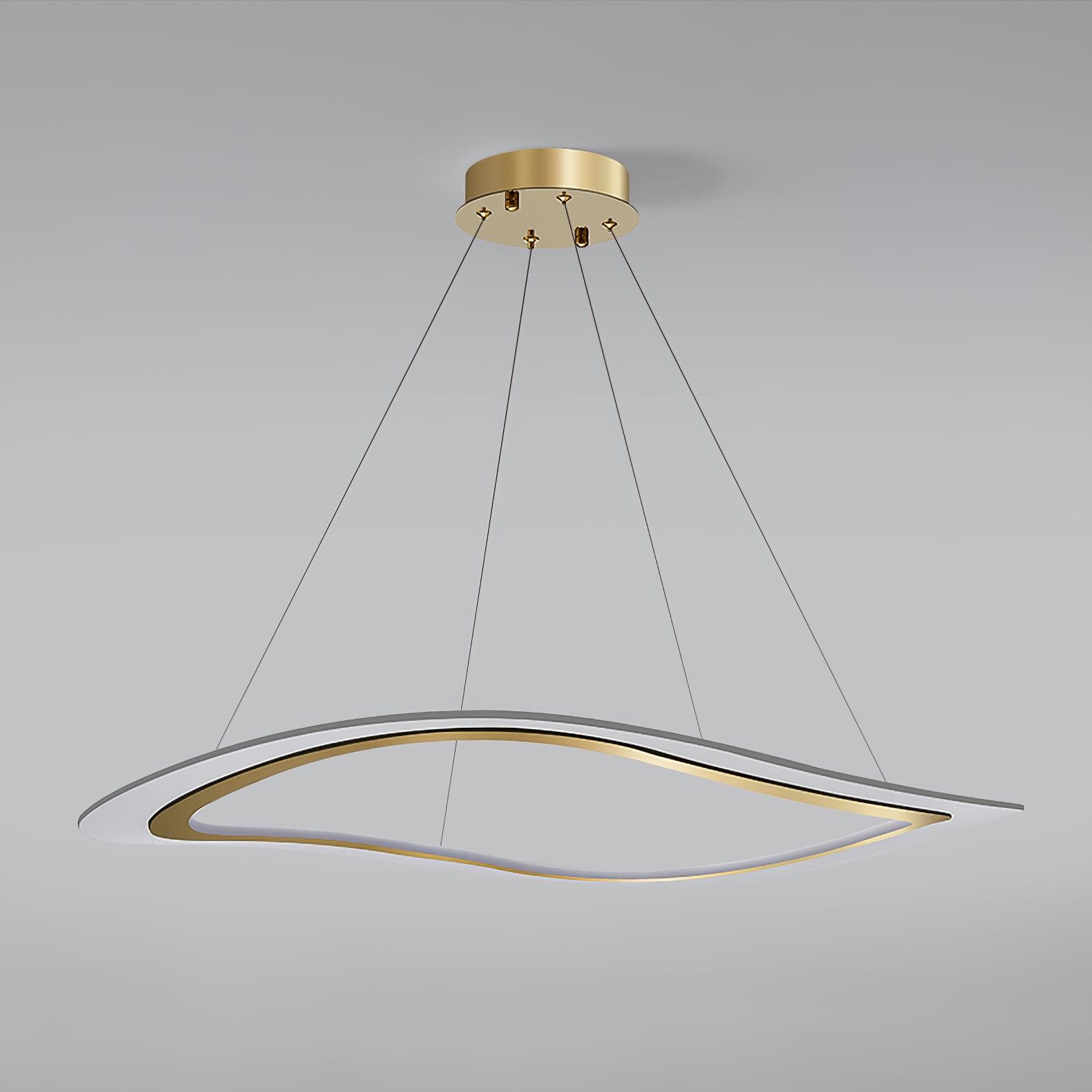 Lustra Chandelier LED Acrylic Gold Modern - Lamp Outdoor