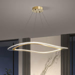 Lustra Chandelier LED Acrylic Gold Modern - Lamp Outdoor