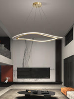 Lustra Chandelier LED Acrylic Gold Modern - Lamp Outdoor