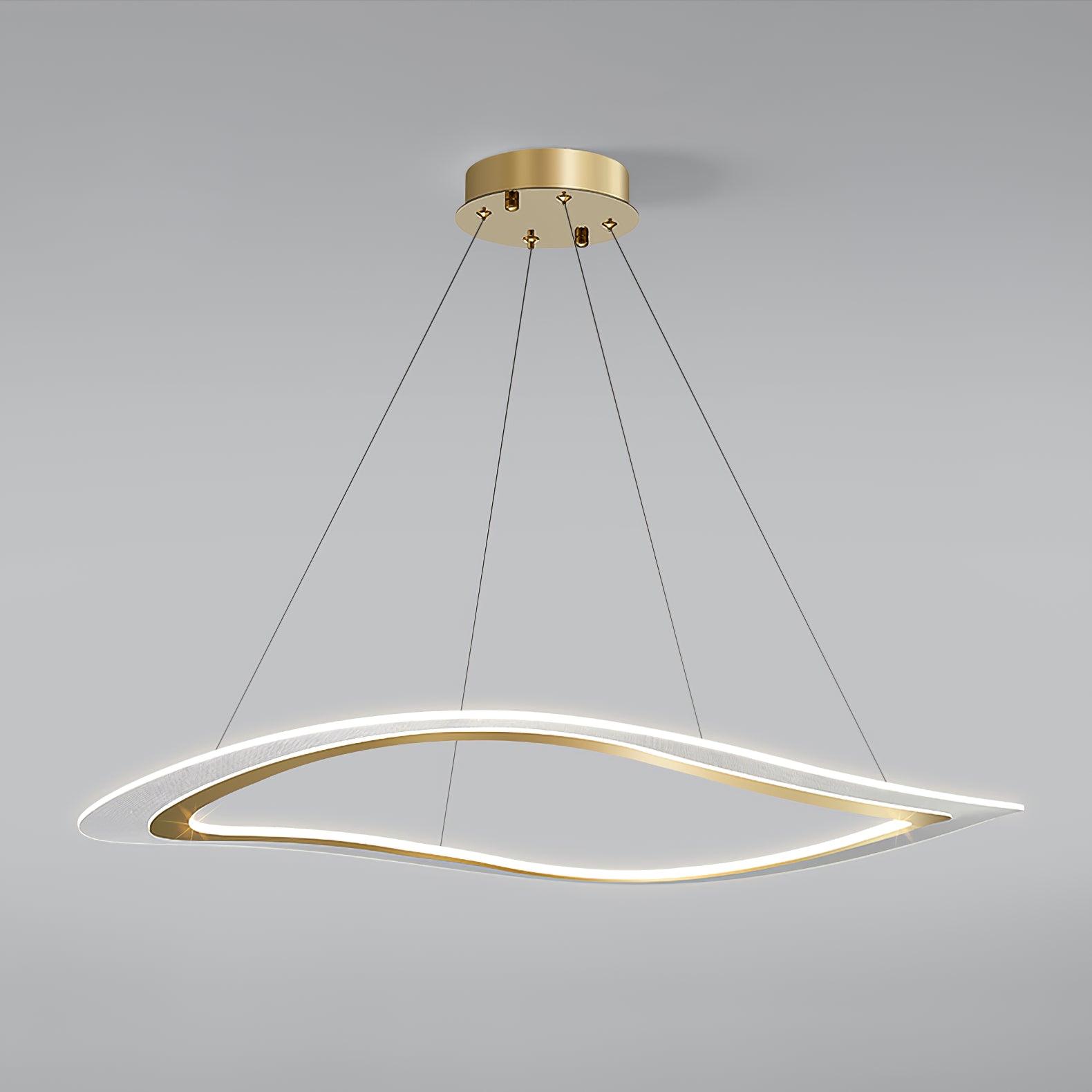 Lustra Chandelier LED Acrylic Gold Modern - Lamp Outdoor