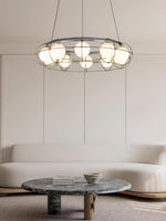 Mia Modern Glass Chandelier - Lamp Outdoor