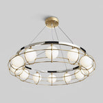 Mia Modern Glass Chandelier - Lamp Outdoor
