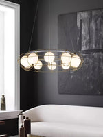 Mia Modern Glass Chandelier - Lamp Outdoor
