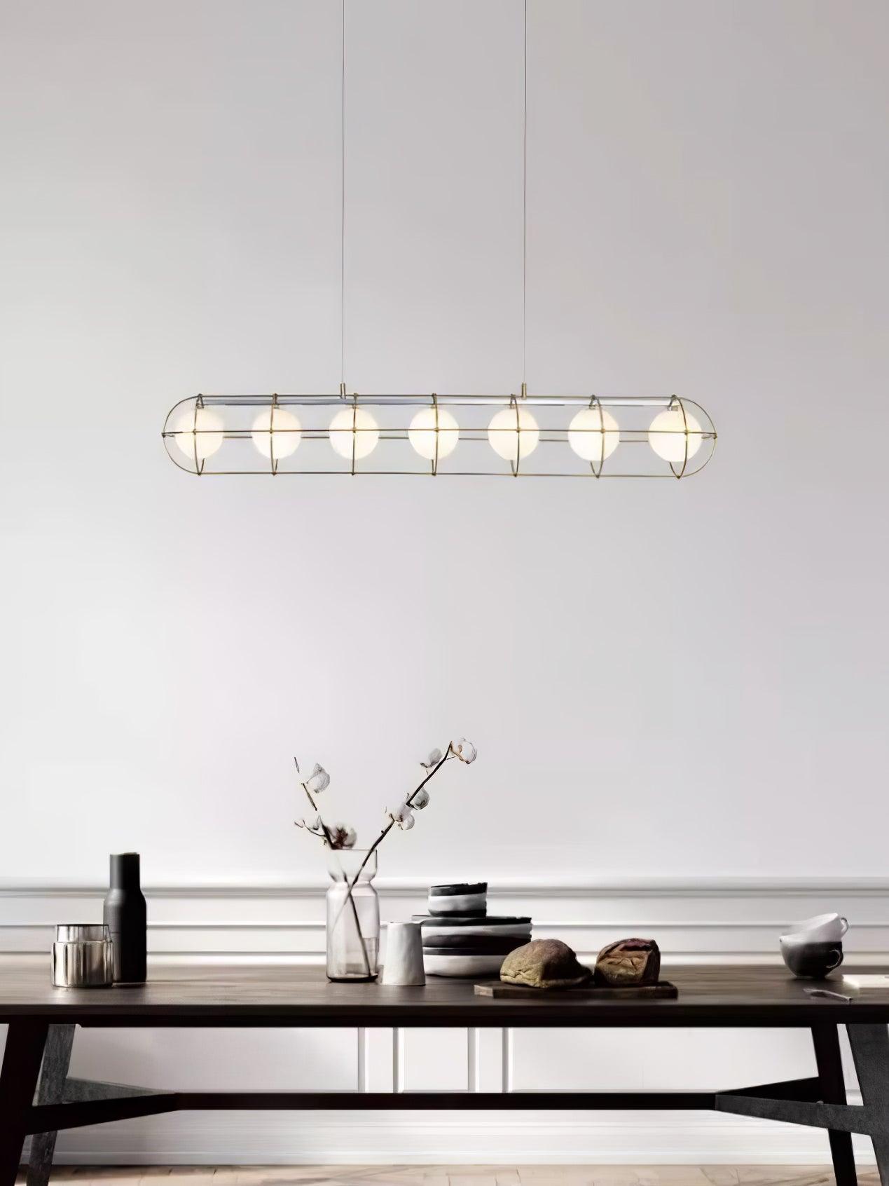 Mia Modern Glass Chandelier - Lamp Outdoor