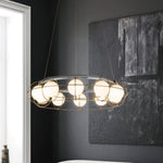 Mia Modern Glass Chandelier - Lamp Outdoor