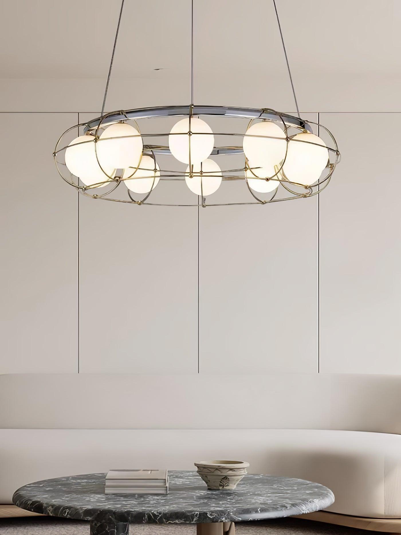 Mia Modern Glass Chandelier - Lamp Outdoor