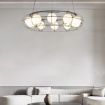 Mia Modern Glass Chandelier - Lamp Outdoor