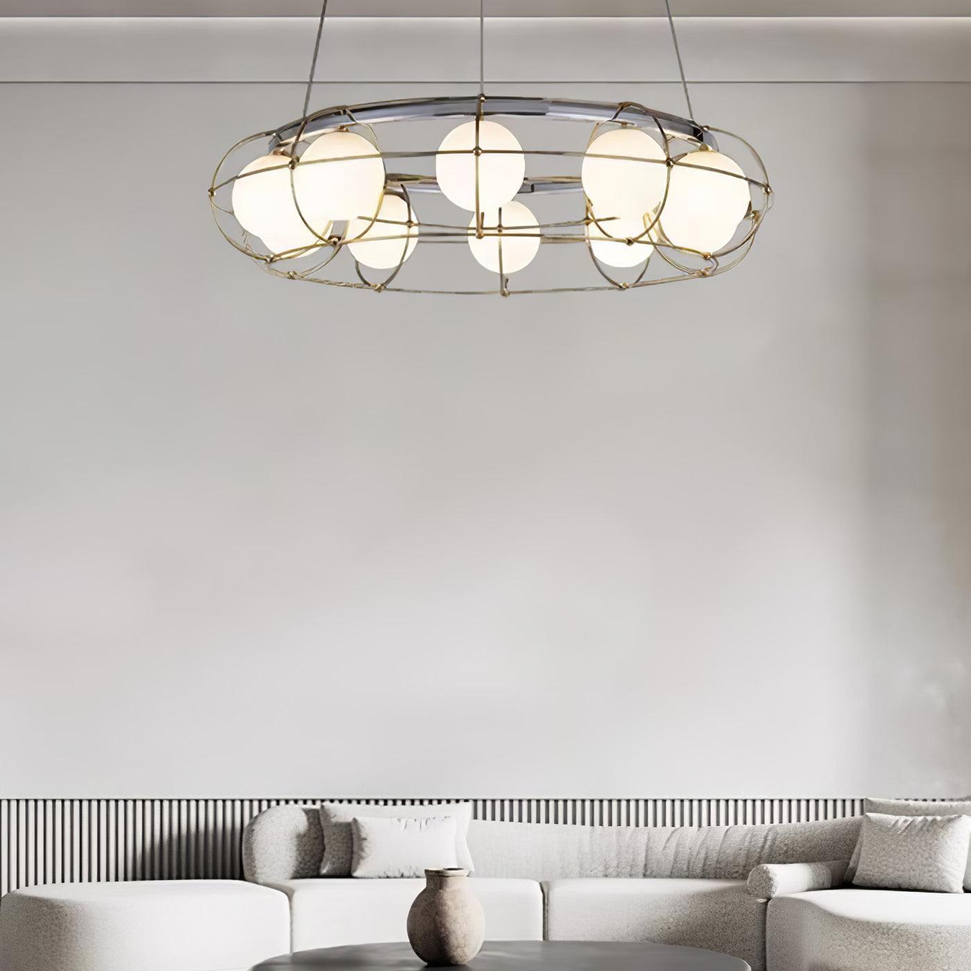 Mia Modern Glass Chandelier - Lamp Outdoor