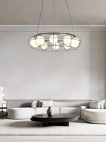 Mia Modern Glass Chandelier - Lamp Outdoor