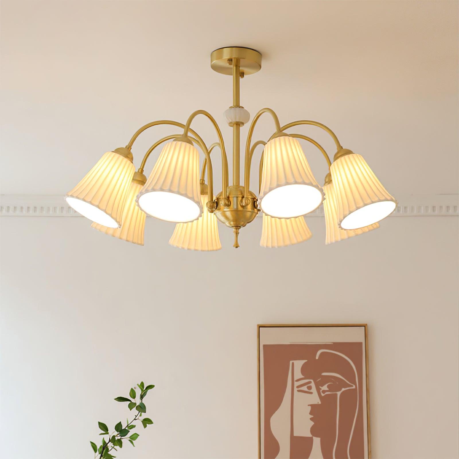 Silas Vintage Metal Chandelier - Lamp Outdoor