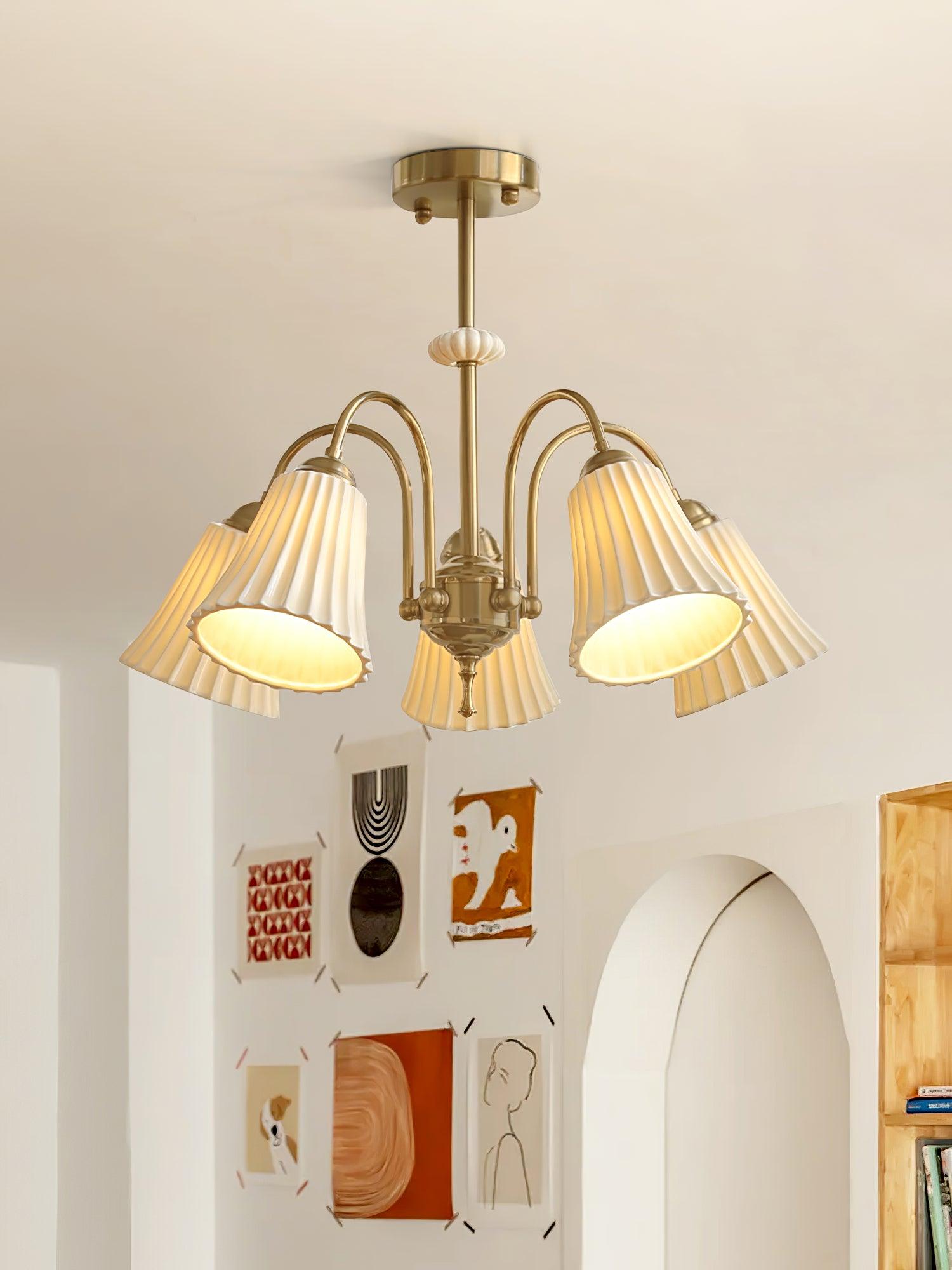 Silas Vintage Metal Chandelier - Lamp Outdoor